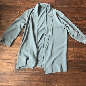 Green H&M cardigan